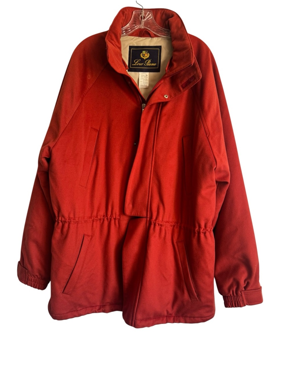 Vintage Loro Piana Jacket Mens XXLarge Red Icer Storm System Cashmere Coat Ski